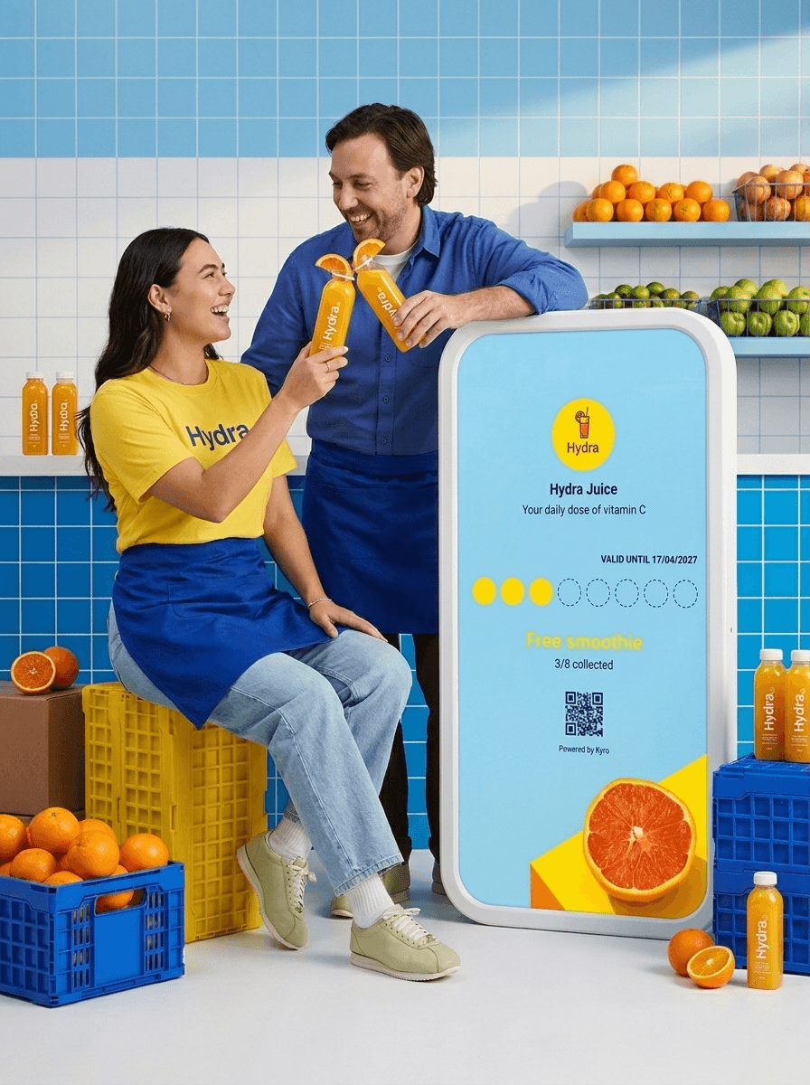 Hydra Juice digital loyalty card