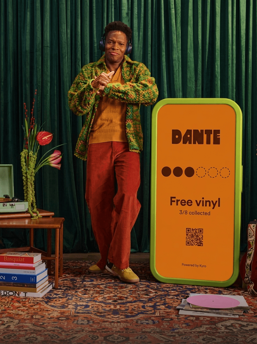 Dante Vinyl digital loyalty card